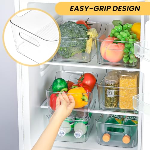 12 Pack Clear Plastic Storage Bins (12 Count)