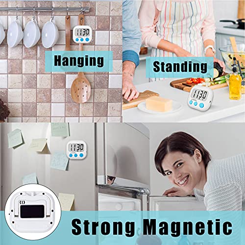 Digital Kitchen Timers for Cooking (6 Count)