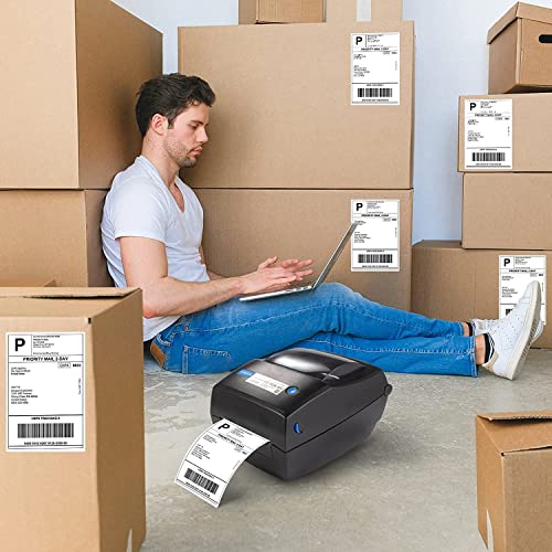 Fanfold 4 x 6 Direct Thermal Shipping Labels with Perforations