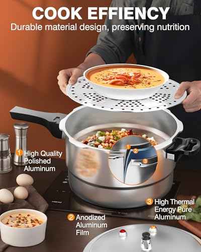 14Qt Aluminum Pressure Cooker w