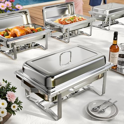 Chafing Dishes for Buffet 4 Pack (4 Count)