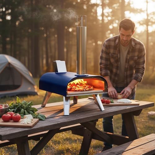 12" Multi Fuel Outdoor Pizza Oven Reach up to 1110℉