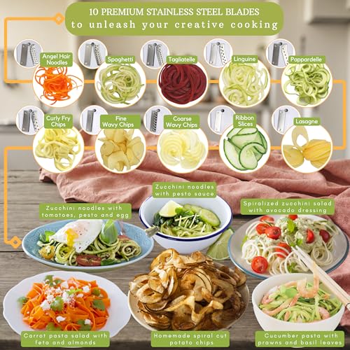 10 Blade Vegetable Spiralizer