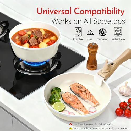 18 Piece Ceramic Nonstick Cookware Set