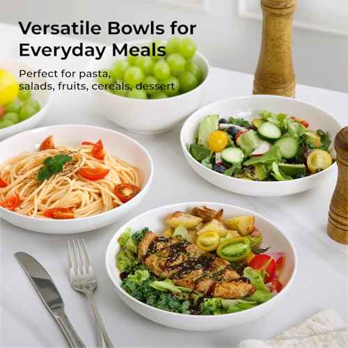 7.8'' Pasta Bowls for Small Portions (6 Count)