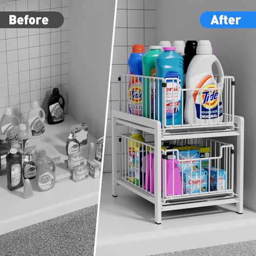 2 Tier Pull Out Cabinet Organizer