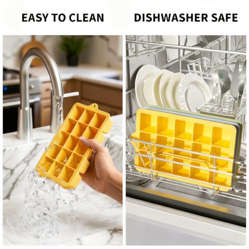 Silicone Ice Cube Tray 3 Pack (3 Count)