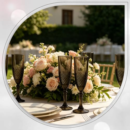 24 Pack Plastic Champagne Flutes (24 Count)
