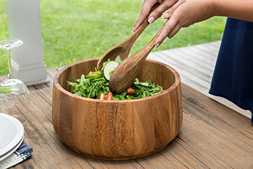 Acacia Wood Salad Bowl