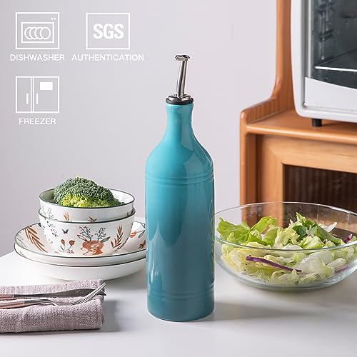 Sweejar Large Ceramic Olive Oil Dispenser Bottle