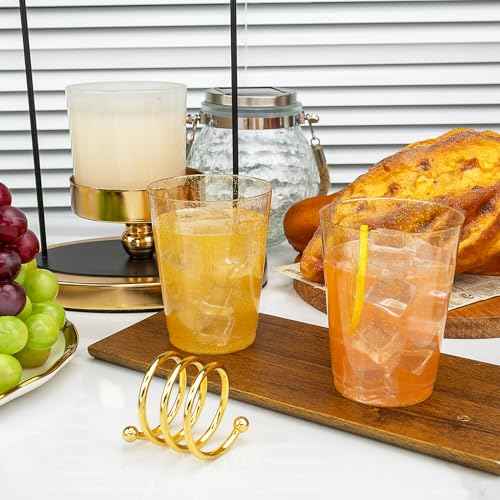 100 Pcs Gold Plastic Cups (100 Count)