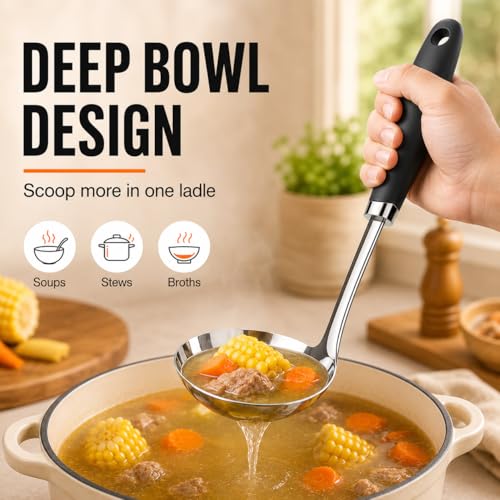 12 Inch Stainless Steel Soup Ladle