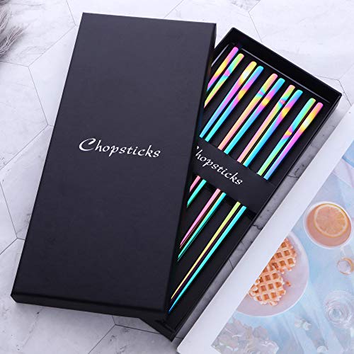 Rainbow Stainless Steel Chopsticks