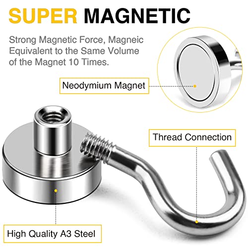 Magnetic Hooks (6 Count)