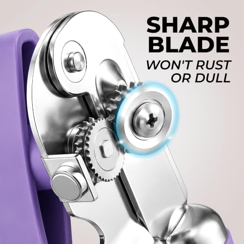 Stainless Steel Swing Open Manual Can Opener Comfortable Grip