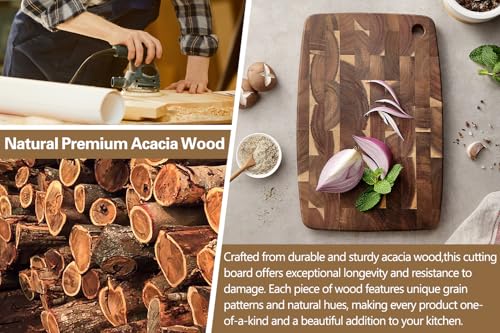 Small Acacia Wood End