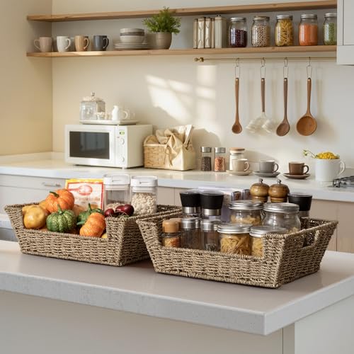 Pantry Baskets for Organizing (2 Count)
