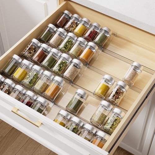 Acrylic Spice Drawer Organizer (10 Count)