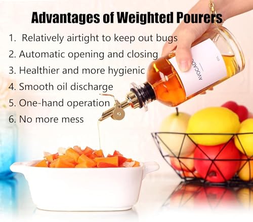 2 Pack Auto Flip Olive Oil Dispenser Spout (2 Count)