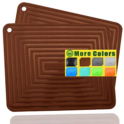 2 Pack Large Silicone Trivet Mats (2 Count)