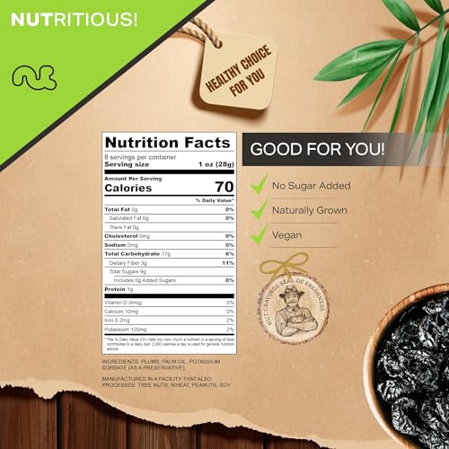 Dried Prunes Pitted Unsweetened (8 Ounce)