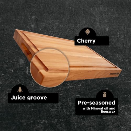 16" Classic Cherry Reversible Cutting Board with Juice Groove