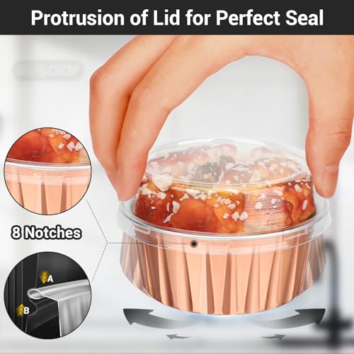 Rose Gold Cupcake Liners (120 Count)