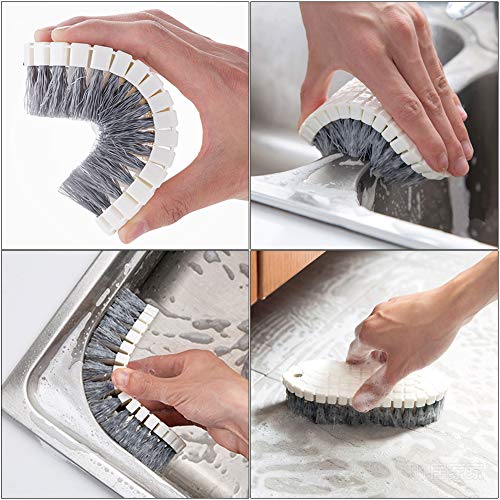 Dish Brush Set 4 Pack with Handle (4 Count)