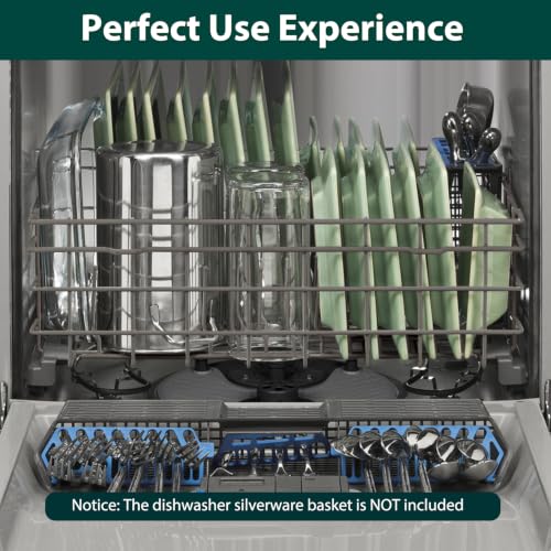 Upgraded WD28X34744 WD28X26099 Lower Rack Replacement Parts for GE Dishwasher Dishrack 20.7'' D x 21.6'' W GE GDF510PSM0SS GDF510PSJ0SS GDF510PSR0SS WD28X24396 Bottom Drawer Tray Assembly 1 Pack