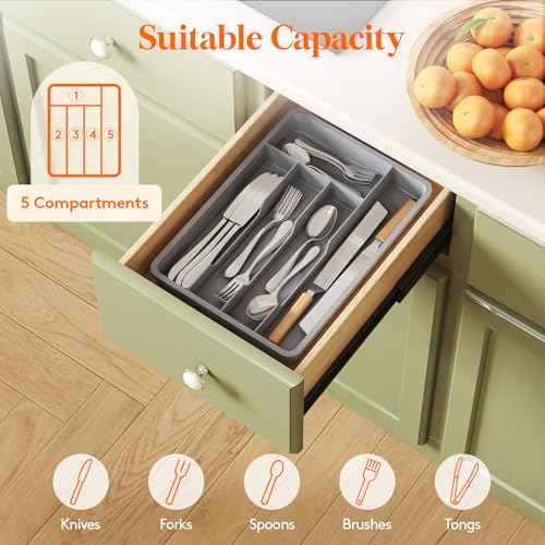 Silverware Drawer Organizer Tray
