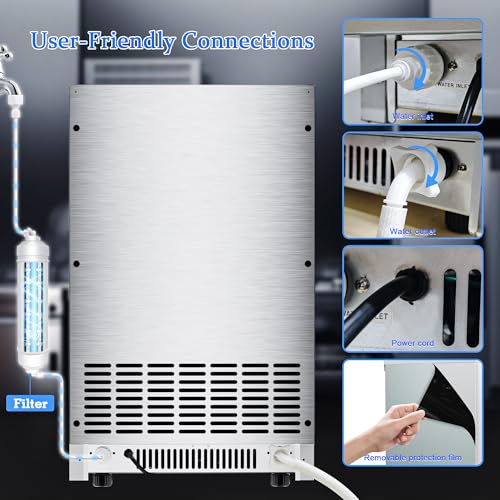 Ice Maker Commercial Spray Drench Ice Maker Machine 200Lbs