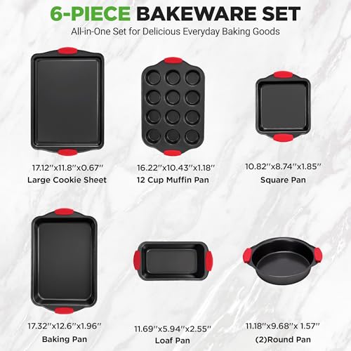Nonstick Baking Pans Set 6 Piece