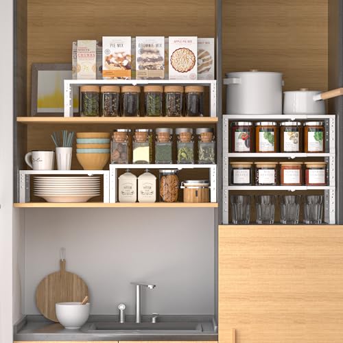Expandable Adjustable & Stackable Spice Rack (2 Count)