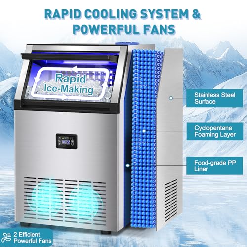 Commercial Ice Maker Machine (55 Count)