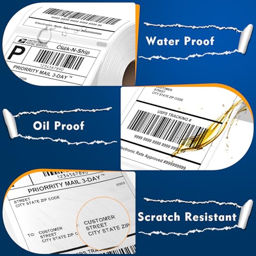 L Liked 220 4"x 6" Thermal Shipping Labels Replacement for DYMO 1744907 (220 Count)