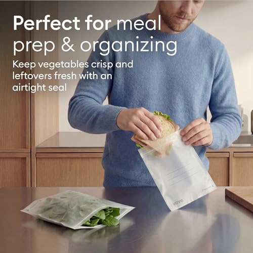 Compostable Quart Zip Bags 30 Count