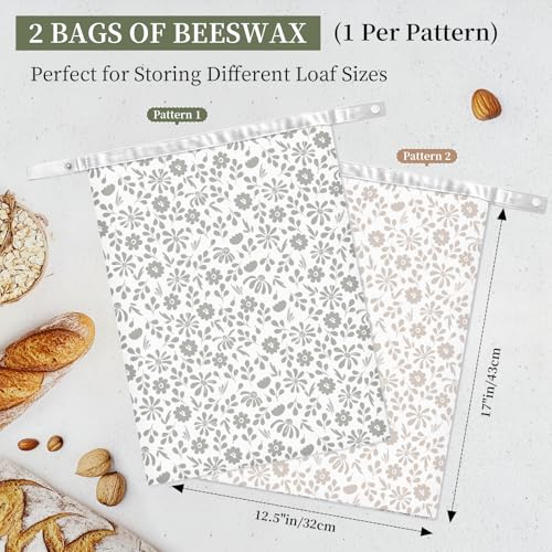Bread Bags Reusable Beeswax Bread Bags for Sourdough