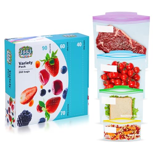 Reusable Food Storage Bags (260 Count)