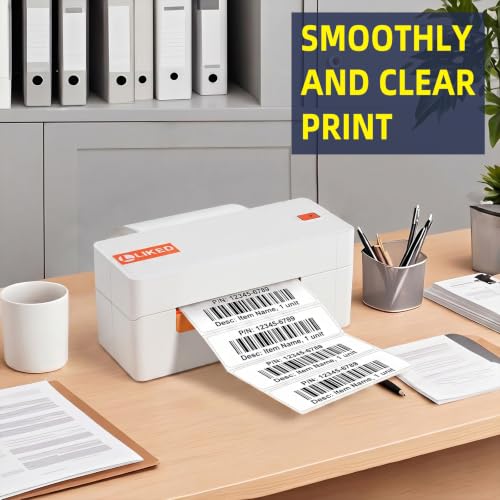 L LIKED 1400 Thermal Labels 4"x1" (1400 Count)