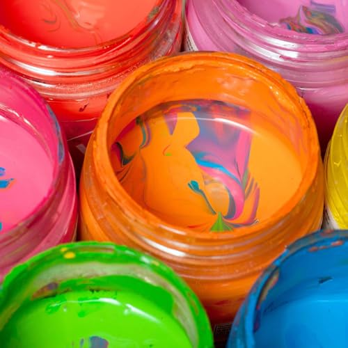6 Pack 5 OZ Plastic Jars Containers with Lids (6 Count)