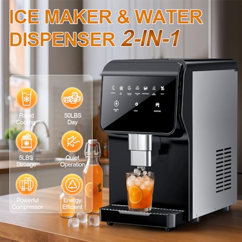 Countertop Nugget Ice Maker with Water Dispenser
