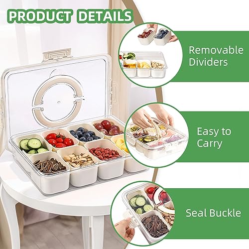 Snackle Box Snack Container Tray with Lid