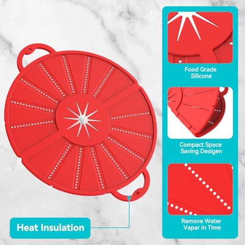 Foldable Silicone Splatter Screen for 10