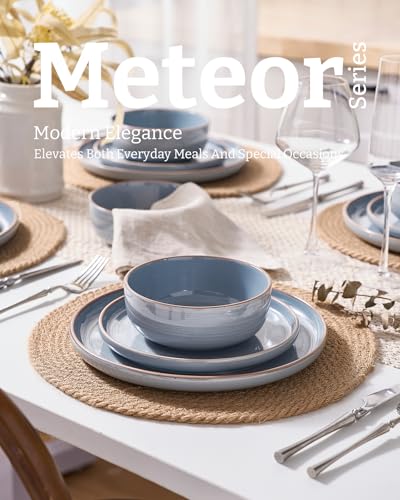 Meteor 16 Piece Dinnerware Set with Pasta Bowls