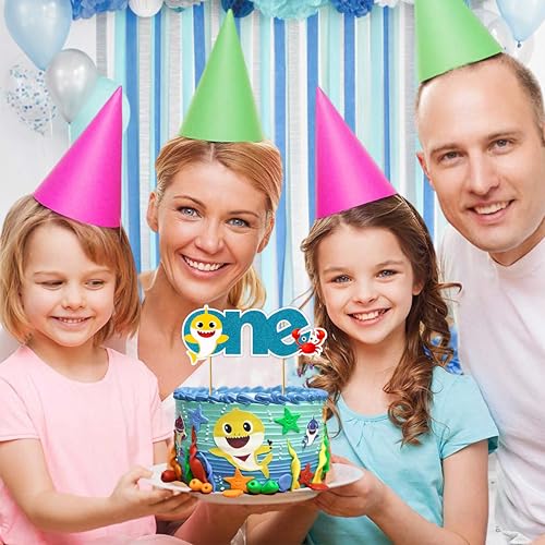 Bby Shrk One Cake Topper