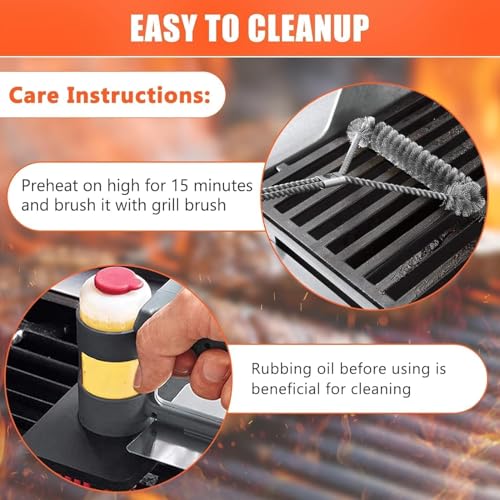 18.7 Inch Cast Iron Grill Grates for Weber Genesis II 400 Series