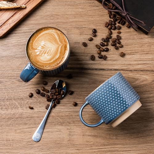 12 OZ Stackable Coffee Mugs Set of 4 (4 Count)