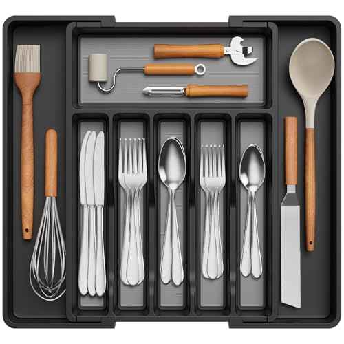 Extra Large Silverware Drawer Organizer