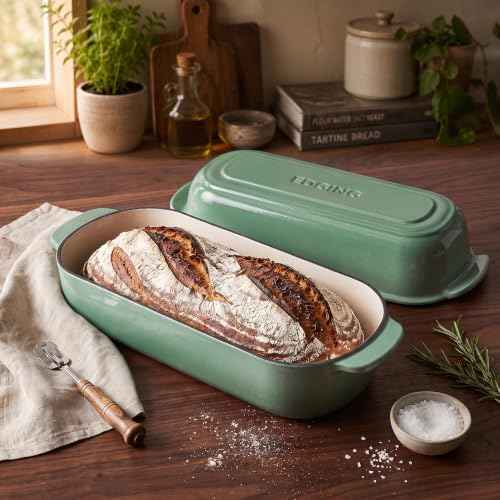 Enameled Cast Iron Loaf Pan with Lid