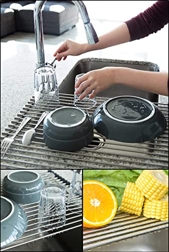 Roll Up Dish Drying Rack Over Sink